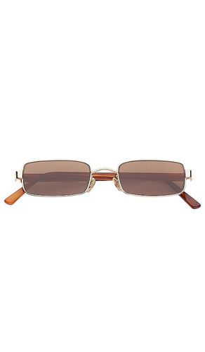 Nina Sunglasses in Metallic Gold - Lu Goldie - Modalova