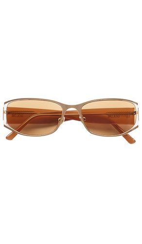 Iris Sunglasses in Metallic Gold - Lu Goldie - Modalova