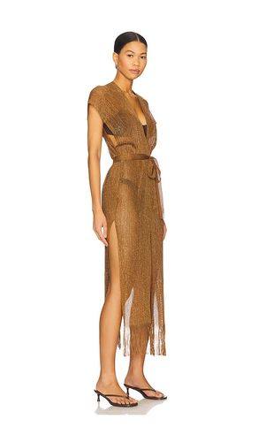 Long caftan in color brown size all - Luli Fama - Modalova