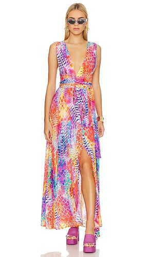 Dancing Queen Convertible Maxi Dress in Fuchsia, Blue. - size L (also in M, S) - Luli Fama - Modalova