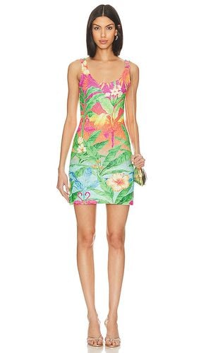 Palm Breeze Tank Mini Dress in Pink,Green. - size L (also in M, XS) - Luli Fama - Modalova