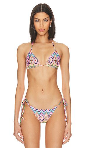 Miami Sorbet Triangle Bikini Top in Purple. - size S (also in XS) - Luli Fama - Modalova