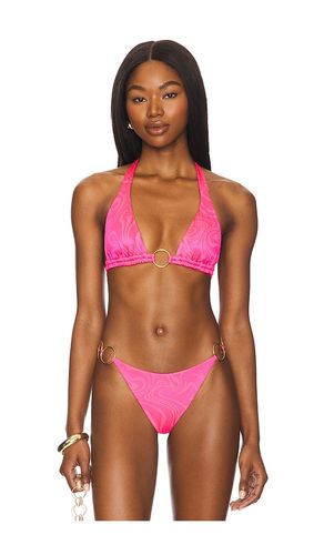 Ring Triangle Halter Top in Pink. - size S (also in XS) - Luli Fama - Modalova