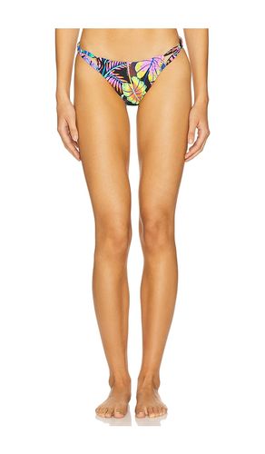 Neon Nights Cut Out Moderate Bikini Bottom in Black,Purple. - size L (also in M, S, XL, XS) - Luli Fama - Modalova