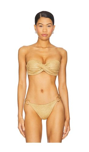 Golden Sunset Underwire Push Up Bikini Top in Metallic . - size L (also in M, S, XL, XS) - Luli Fama - Modalova