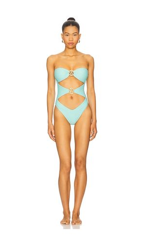 Cut Out One Piece Swimsuit in Blue. - size M (also in S, XL) - Luli Fama - Modalova