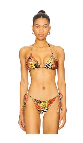 Chain Triangle Bikini Top in Orange. - size M (also in S) - Luli Fama - Modalova