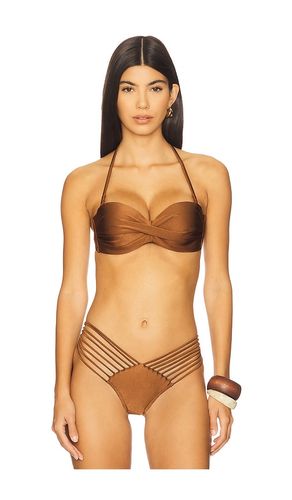 Underwire Push Up Bandeau Bikini Top in . - size M (also in XL) - Luli Fama - Modalova