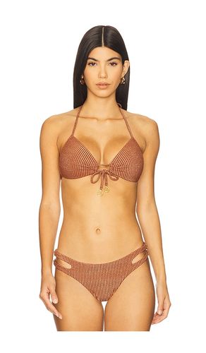 Molded Push Up Bandeau Halter Bikini Top in . - size L (also in M, S, XL, XS) - Luli Fama - Modalova
