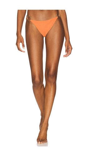 Ring Brazilian Bikini Bottom in Tangerine. - size M (also in S, XL, XS) - Luli Fama - Modalova