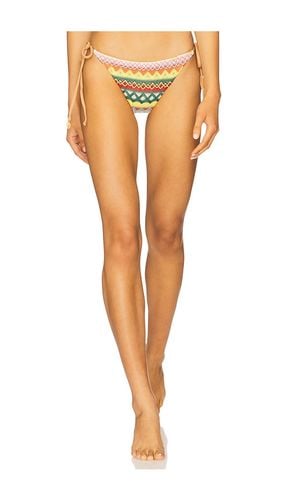 Seamless Wavy Ruched Back Bikini Bottom in Yellow,Tan. - size L (also in M, XS) - Luli Fama - Modalova