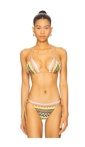 Triangle Bikini Top in Yellow,Tan. - size L (also in M) - Luli Fama - Modalova