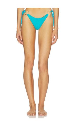 Bamboo Sands Ring Seamless Ruched Back Brazilian in Blue. - size L (also in M, S) - Luli Fama - Modalova