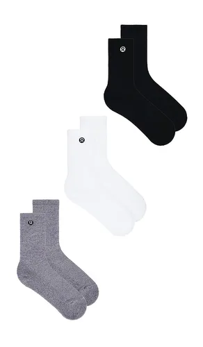 Daily Essential Socks 3 Pair in Black & White. - size L (also in M, S, XL/1X) - lululemon - Modalova