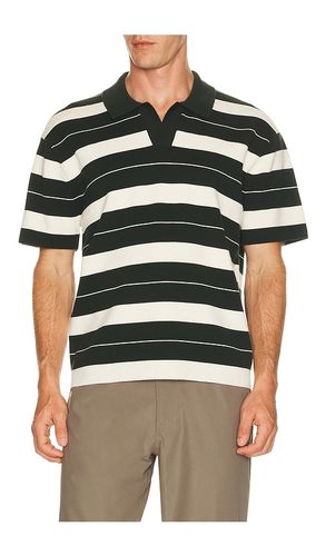 Knit Stripe Short Sleeve Polo Shirt in Dark Green. - size S (also in M, L, XL/1X) - lululemon - Modalova