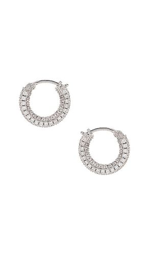 The Pave Amalfi Huggies in - Luv AJ - Modalova