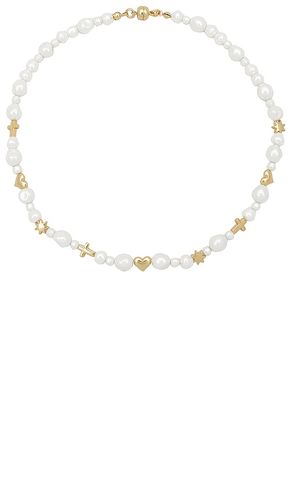 The Etoile Pearl Stud Necklace in - Luv AJ - Modalova