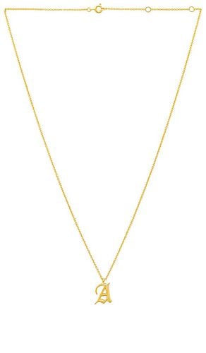 Collar the initial charm en color oro metálico talla B en - Metallic Gold. Talla B (también en C, J) - Luv AJ - Modalova