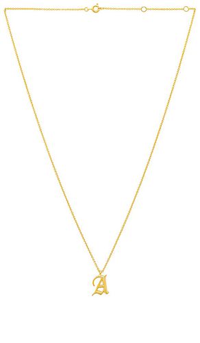 The Initial Charm Necklace in Metallic . - size B (also in C) - Luv AJ - Modalova