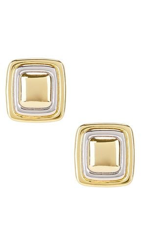 Dalia Two Tone Studs in - Luv AJ - Modalova