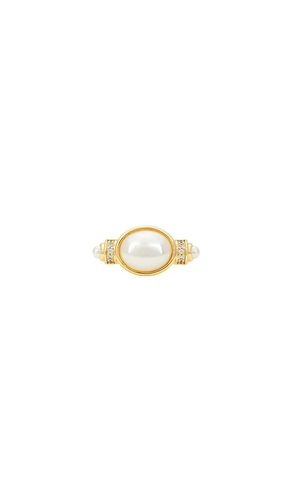 Pearl Statement Ring in Metallic . - size 5 (also in 6, 7) - Luv AJ - Modalova