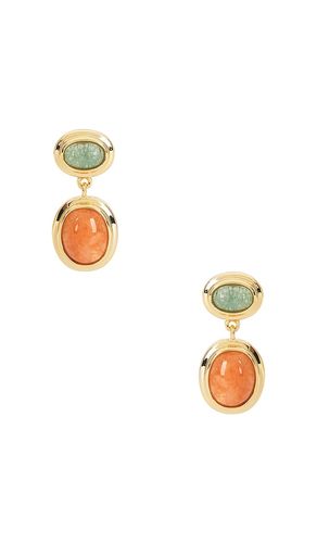 Sunset double stone studs in color metallic size all - Luv AJ - Modalova