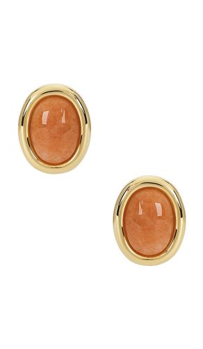 Sunset stone studs in color orange size all - Luv AJ - Modalova