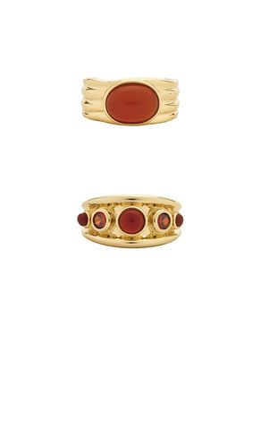 The Valencia Ring Set in Metallic . - size 5 (also in 6, 7, 8) - Luv AJ - Modalova