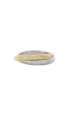 The Two Tone Flex Snake Chain Bracelet in - Luv AJ - Modalova