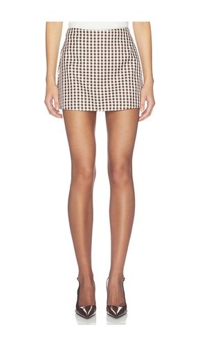 Emily Skort Gingham in Brown. - size L (also in S) - Maude Club - Modalova