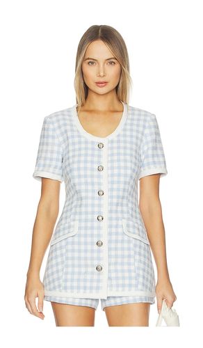 Frances Jacket in Light Blue Gingham in Blue. - size S (also in XS) - Maude Club - Modalova