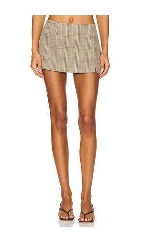 Micro Mini Skirt in Brown. - size L (also in M, XL, XS) - Miaou - Modalova