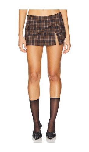 Micro Mini Skirt in Brown. - size L (also in M, S, XS) - Miaou - Modalova