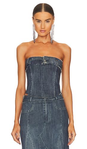 Cammie Corset in Denim-Dark. - size S (also in XS) - Miaou - Modalova