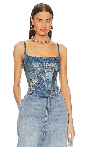 Love Corset in Denim-Medium. - size M (also in XS) - Miaou - Modalova