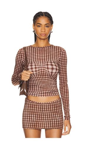 Long Sleeve Tee in Brown. - size L (also in M) - Miaou - Modalova
