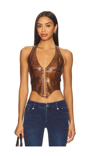 Mara Corset in Brown. - size M (also in S, XL) - Miaou - Modalova