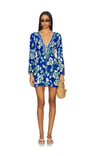 Cobalt Flora Agnes Mini Dress in Blue. - size S (also in L) - Maaji - Modalova