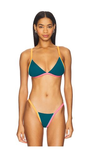 Ripple Bikini Top in Teal. - size S (also in XS) - Maaji - Modalova