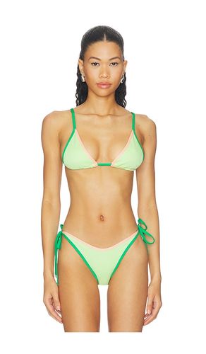 Green Symphony Ginger Bikini Top in Green. - size L (also in M, S) - Maaji - Modalova