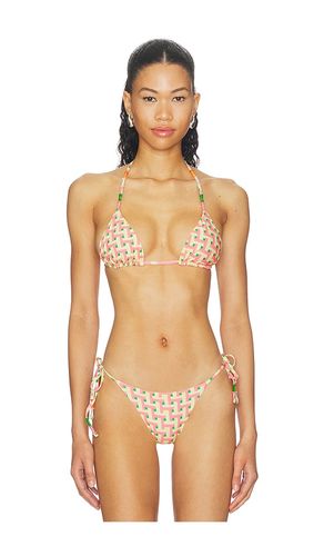 Blush Tide Balmy Bikini Top in Pink,Lemon. - size L (also in M, S) - Maaji - Modalova