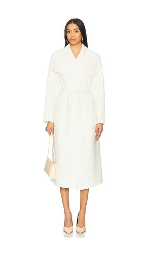 Double Face Long Wool Coat in Ivory. - size L (also in M, S) - Mackage - Modalova