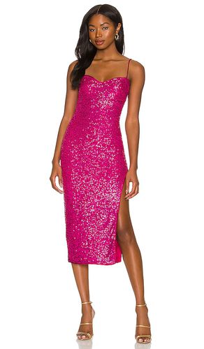 Maizie Midi Dress in Fuchsia. - size S (also in XS) - MAJORELLE - Modalova