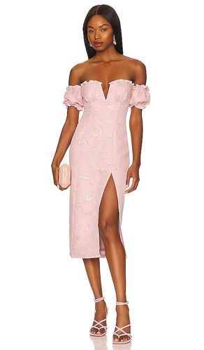 Solandia Midi Dress in Pink. - size S (also in XS, XXS) - MAJORELLE - Modalova