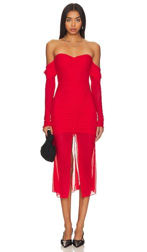 Elise Midi Dress in Red. - size XL (also in XS) - MAJORELLE - Modalova