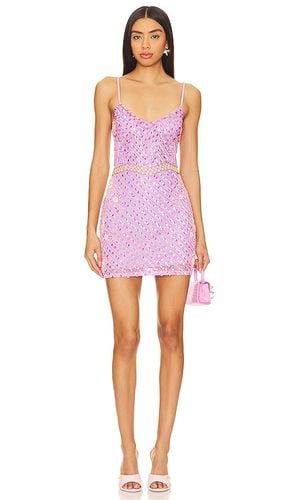 Naya Embellished Mini Dress in Purple. - size L (also in M, XL) - MAJORELLE - Modalova