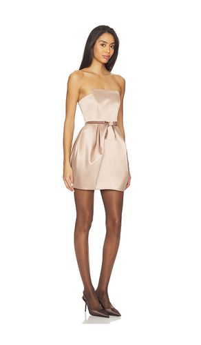 Midge Mini Dress in Metallic Gold. - size S (also in M, L) - MAJORELLE - Modalova