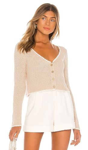 Devani Crochet Cardigan in Beige. - size L (also in M, S, XL, XS) - MAJORELLE - Modalova