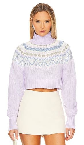 Tamera Fairisle Sweater in Lavender. - size L (also in M, S, XL, XS) - MAJORELLE - Modalova