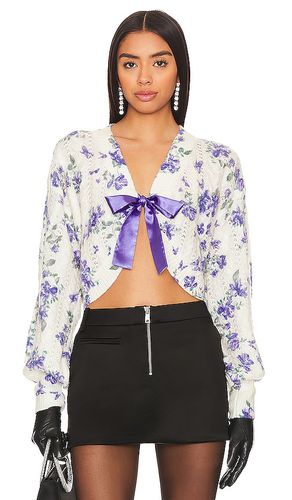 Luan Cardigan in Ivory,Purple. - size M (also in S, XS) - MAJORELLE - Modalova